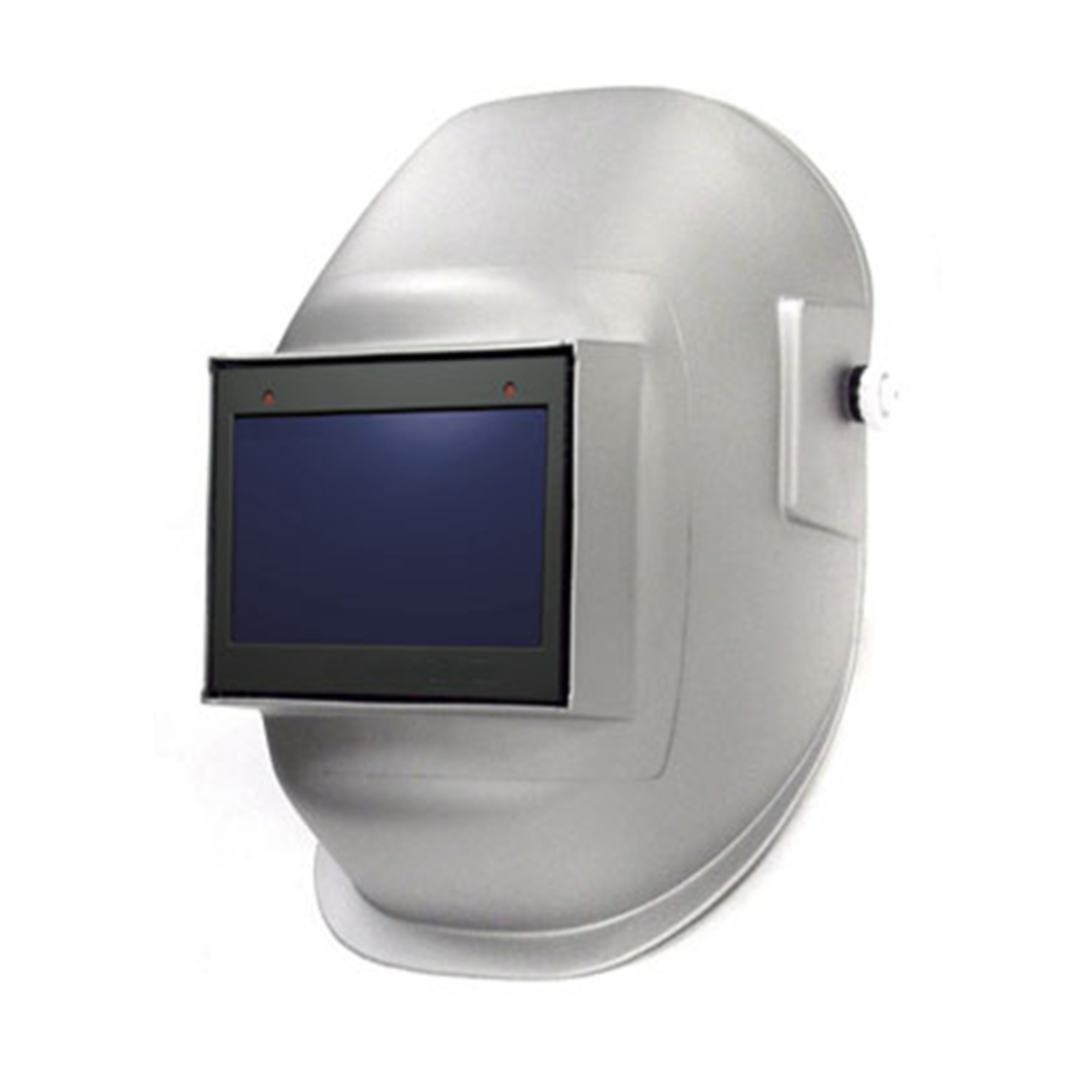 Sellstrom® - Welding Helmet - Passive - Nylon - Fixed Front  - 4.5" x 5.25" Viewing Area - Shade 10 - Ratcheting Headgear - Silver - Super View Series - Model # S29911